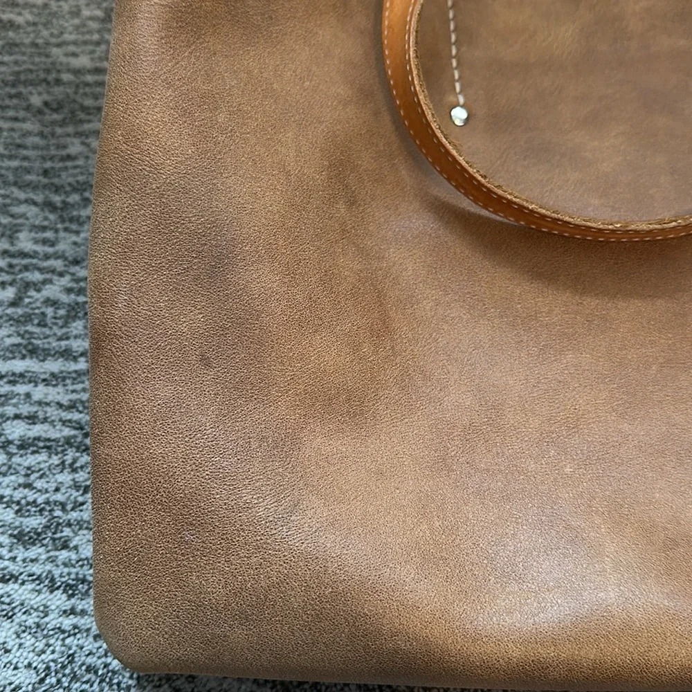 Vintage Roots Brown Leather Tote Bag - Picture 6 of 10